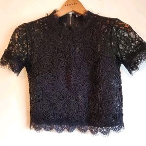 Zara Lace Semi-crop